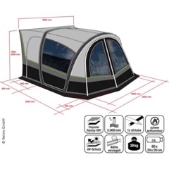 REIMO Oppusteligt Bustelt Tour Van Air Edel